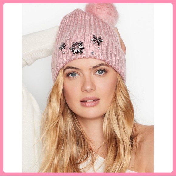 Like New Victoria’s Secret Winter Hat! Silver Sparkly with Pretty Embellishments - Picture 8 of 8